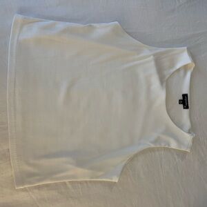 Dry Goods White Ribbed Tank Top